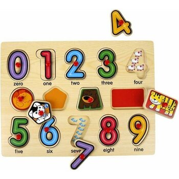 NW NessiWorld 130444 Ahşap Raptiyeli Puzzle Saat