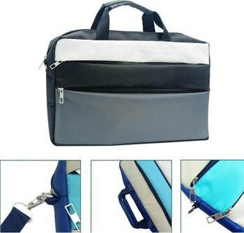 Microcase Apple iPad Pro 13 2025 ile Uyumlu Tablet Macbook Laptop Tablet Çantası 2 Bölmeli AL4821 - Gri - Siyah - Beyaz