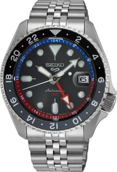 Seıko 5 Sports Gmt Ssk019j Pilsiz Otomatik Seramik Bezel Çelik Erkek Kol Saati