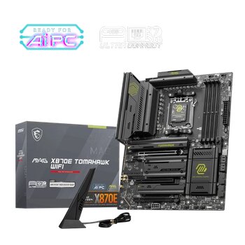 Msı Mag X870e Tomahawk Wıfı Am5 Ddr5 8400Mhz(Oc) Usb4 4X M.2 Hdmı 2X Dp 5G Lan Wıfı 7 Rgb Atx