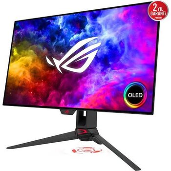 Asus Rog Swift Pg27aqdm 26.5 Inç 240hz 0,03ms Oled Qhd Gaming Monitör