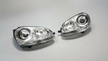 Vw Golf 5 2003-2008 Gti R32 Mercekli Far Seti Krom Sol-sağ