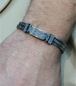 Omar Silver Midyat Hasırı Cihan Albora 925 Ayar Erkek Bileklik