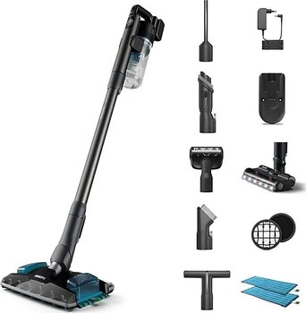 Philips XC8057/01 Aqua Plus 8000 Serisi Islak & Kuru Dik Süpürge 0,2 L Toz Haznesi ile Güçlü Temizlik - Altın