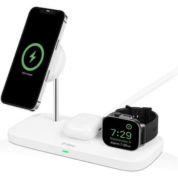 Ttec Aircharger Trio Up Magsafe Uyumlu 3ü 1 Arada iPhone + Apple Watch + Airpods Kablosuz Hızlı Şarj - Beyaz