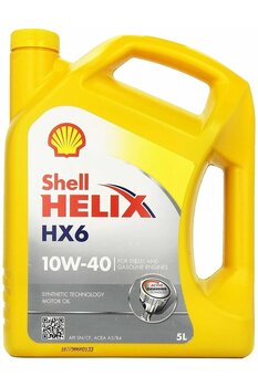 SHELL Motor Yağı 10w40 Hx6 4 Litre