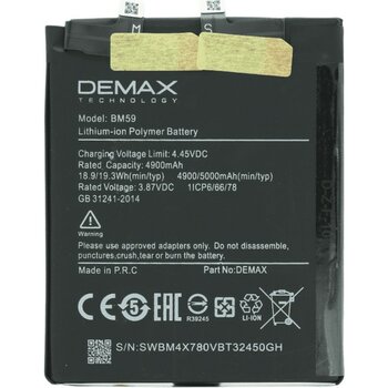 Demax Xiaomi Mi 11T Güçlendirilmiş Batarya BM59