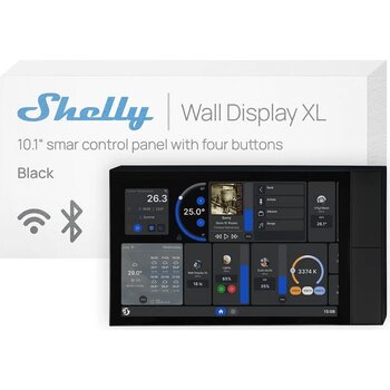 Shelly Wall Display Xl Akıllı Ev Kontrol Paneli Siyah