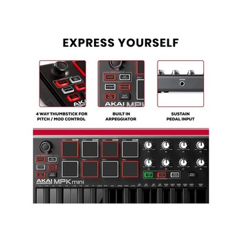 Akai Professional Mpk Mini Mkıı Le Black Black. Limited Edition