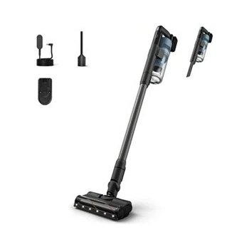 Philips XC6450/10 Kablosuz Dikey Süpürge Siyah Renkli Şarjlı ve Güçlü Emiş Teknolojisi