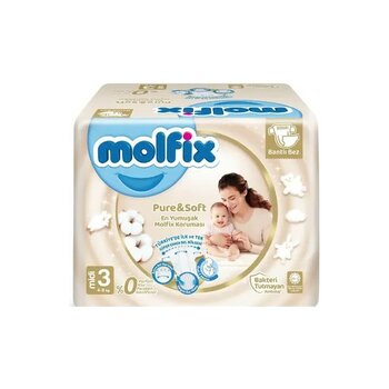 Molfix Pure&Soft Bebek Bezi 3 Beden Midi 4-9 Kg 64lü Süper Fırsat Paketi