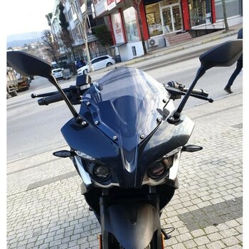 Motocam Bajaj Pulsar Rs 200 Ön Cam 2015-2026 Model 33CM Füme Renkli 4mm Sportif