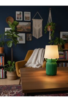 Dumledo Koyu Yeşil Modern Mini Led Abajur | Dekoratif Tealight Aydınlatma | Masa & Gece Lambası