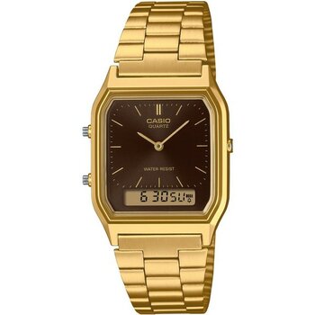 Casio AQ-230GA-5AMQYDF Retro Unisex Kol Saati - Altın