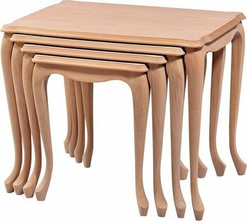 Bengi Ticaret  Zigon Ilgz Klasik Oymasız Model Sehpa Ham Kayın Aslan Ayak Kutu Sevk El Yapım - ahşap rengi