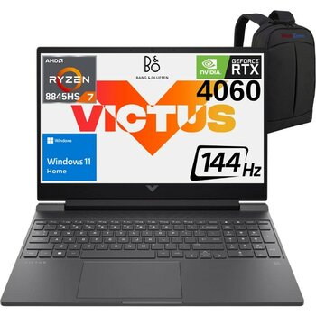 Hp Victus Amd Ryzen 7-8845HS 32GB 1tb SSD RTX4060-8GB 15.6" Fhd 144Hz Windows 11 Home Gaming Dizüstü Bilgisayar B82N5EA - Webzone Çanta Wz3 - 1 TB
