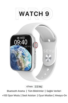 fastycep Watch 9 Pro Akıllı Saat Iphone Uyumlu Ve Android Tüm Telefonlara Uyumlu Smartwatch