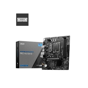 H610m-E Ddr5 5600Mhz 1Xvga 1Xhdmi 1Xm.2 Usb 3.2 Matx 1700P (12. / 13. 14. Nesi̇l İşlemci̇ Uyumlu)