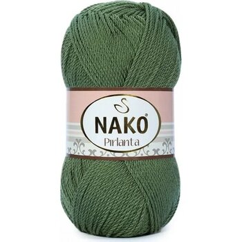 Nako Pırlanta 11253 Haki İnce Örgü İpi