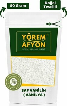 Gülçehre Yörem Afyon %100 Şekersiz Hoş Kokulu Tescilli Saf Vanilin, Vanilya (Vanilla Planifolia) | 50GR. - 50 gr