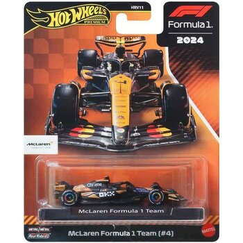 Hot Wheels Premium Formula 1 Yarış Arabası Tekli Paket HRV11 - JBM11 Mclaren Formula 1 Team (#4)
