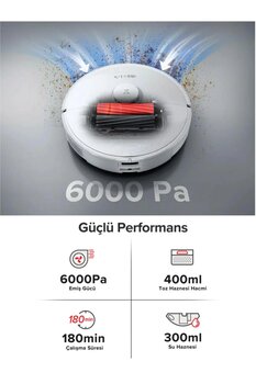 Roborock S8 Seri Ultra Premium Akıllı Robot Süpürge, 6000pa Ultra Emiş Gücü - Gelişmiş Performanslı