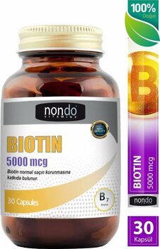 Nondo Biotin 5000 mcg 30 Kapsül