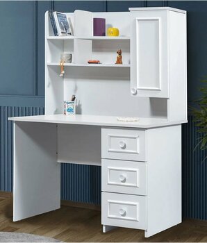 Setay Bahar Beyaz 110 x 60 x 154 cm Bilgisayar Masası