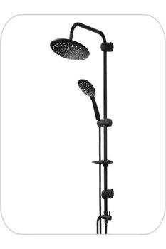 Beyazsu Modern Robot Duş Seti,siyah Duş Takımı,yağmurlama Tepe Duş Seti,siyah Duş Sistemi