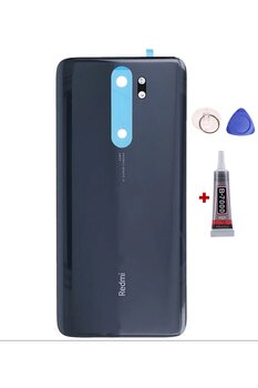 Yedcom Xiaomi Redmi Note 8 Pro Siyah Arka Kapak Batarya Kapağı Pil Kapağı Yapışkan Ve Tamir Seti