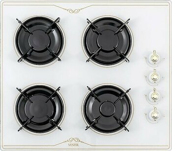 Vestel AO-6104 YRB DG Beyaz Cam Ankastre Ocak