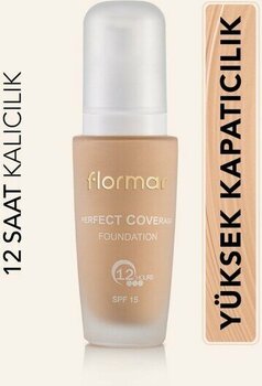Flormar Yoğun Kapatıcı Su Bazlı Fondöten Sıcak Alt Ton 101 - Perfect Coverage Foundation