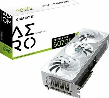 Gigabyte Gv-n507taero Oc-16gd GeForce RTX 5070 Ti Aero OC 16G Gddr7 RGB 16 GB 256 Bit Dlss 4 Nvıdıa Beyaz Ekran Kartı