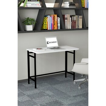 Ege Modüler Katlanabilir Çalışma Masası Katlanır Masa - 50x80 - Beyaz