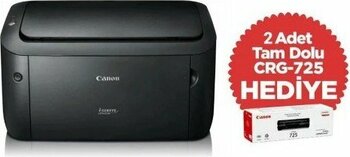 Canon I-Sensys LBP6030B Lazer Yazıcı Siyah + Orjinal 2 Adet CRG725 Toner