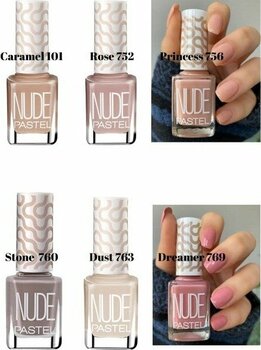 Pastel 6’lı Oje Seti Nude Caramel 101 Rose 752 Princess 756 Stone 760 Dust 763 Dreamer 769 Nail Polish - 100 ml