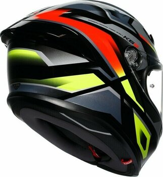 Agv Kask/k6 S E2206 Mplk Erazer Black/red Yellow Fluo M0186 - XL - Siyah - Beyaz - Turuncu