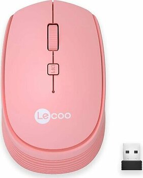 Lecoo WS202 Pembe Optik Kablosuz Mouse