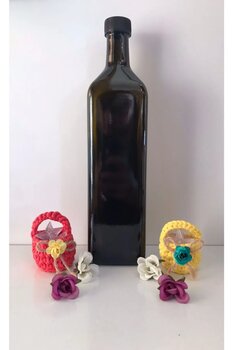 Şişecam 1lt Maraska Koyu Cam Şişe 24 Adet