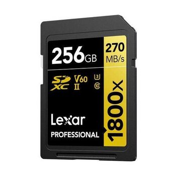 Lexar 256GB Gold Series 1800X Uhs-Iı Sdxc Hafıza Kartı 270MBS