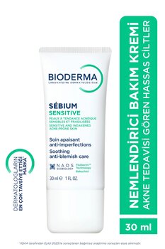 Bioderma Sebium Sensitive Hassas ve Akne Eğilimli Ciltler, Kızarıklık Karşıtı Nemlendirici Bakım Kremi 30 ml