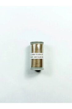 Eskişehir hobi sanat 0.2 Mm 30 Metre Tesbih ipi Metalik Bej Renk ( En ince Tesbih ipi )