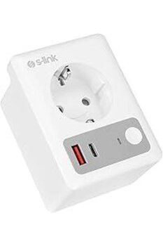 S-LINK Sl-13 Power 16A Akım Korumalı Akıllı Priz Wifi&Bt Tuya Destekli
