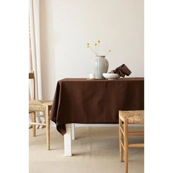 Wellstil Premium Koyu Kahve 140 x 140 cm Masa Örtüsü