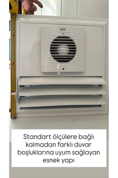 deep point türkiye Aspiratörlü Banyo WC Menfezi, Fanlı Paslanmaz Alüminyum Havalandırma Menfezleri (Ölçüye Özel)