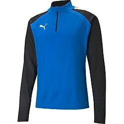 Puma Teamliga 1 4 Zip Top Mavi 2XL Erkek Futbol Antrenman Uzun Kollu Tişört