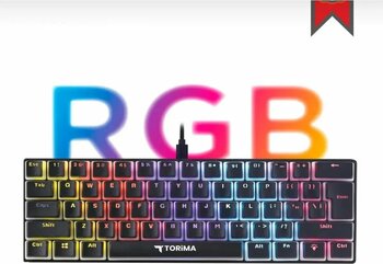 labordışticaret T60 Beyaz Mavi Switch Rgb Klavye Kablolu Gaming Oyuncu Klavyesi