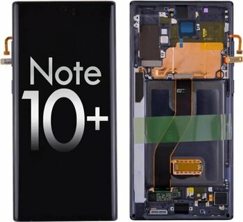 Samsung Galaxy Uyumlu Note10 Plus Lcd Ekran Dokunmatik Çıtalı Si̇yah