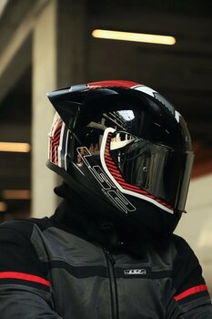 LS2 RAPID 2 BEYAZ-KIRMIZI KASK