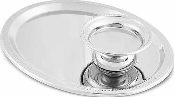 Karaca Fiora Kahve İkram Ve Sunum Tepsisi Silver Gümüş